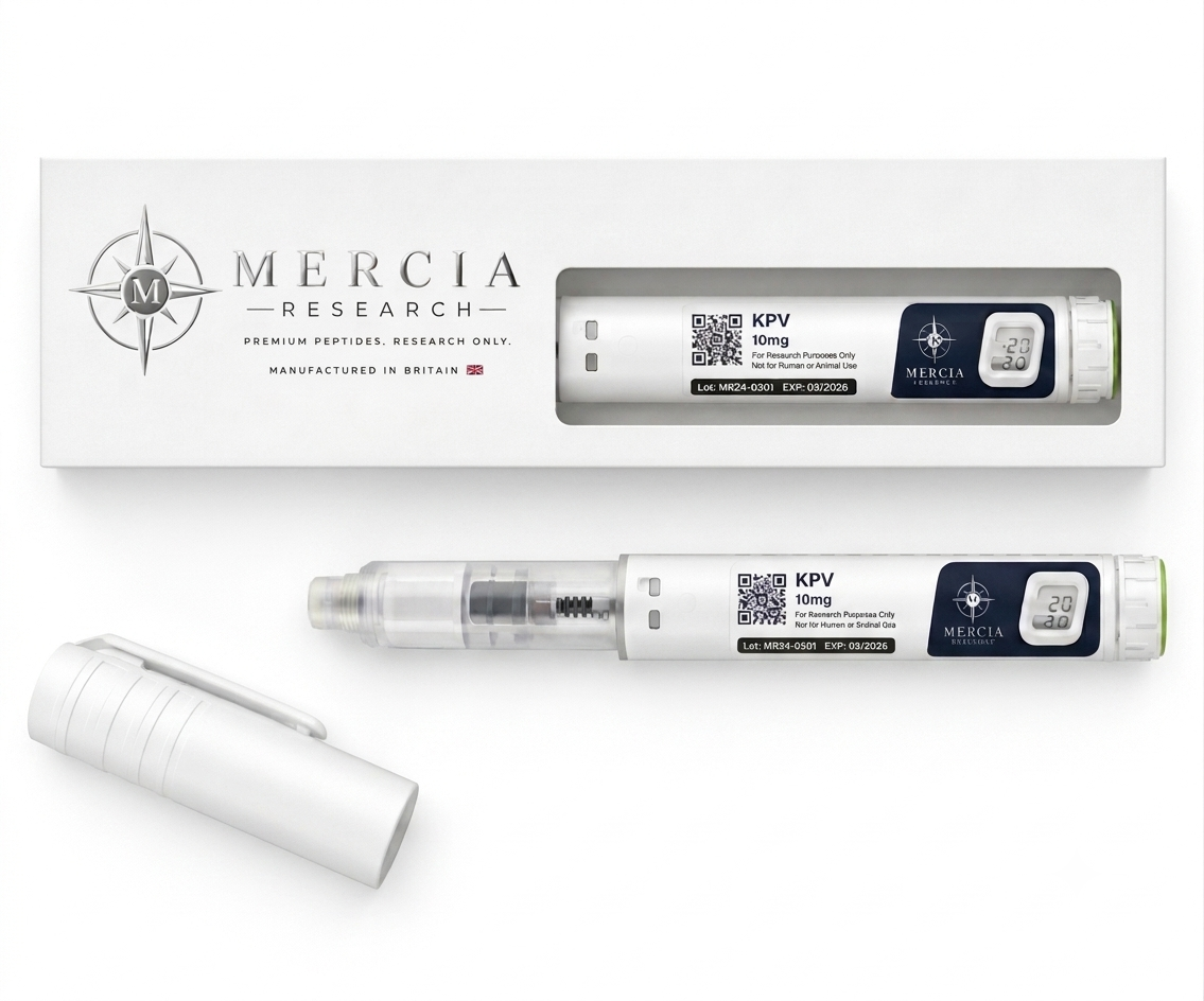 KPV 10mg — 10mg liquid peptide research cartridge, Mercia Research